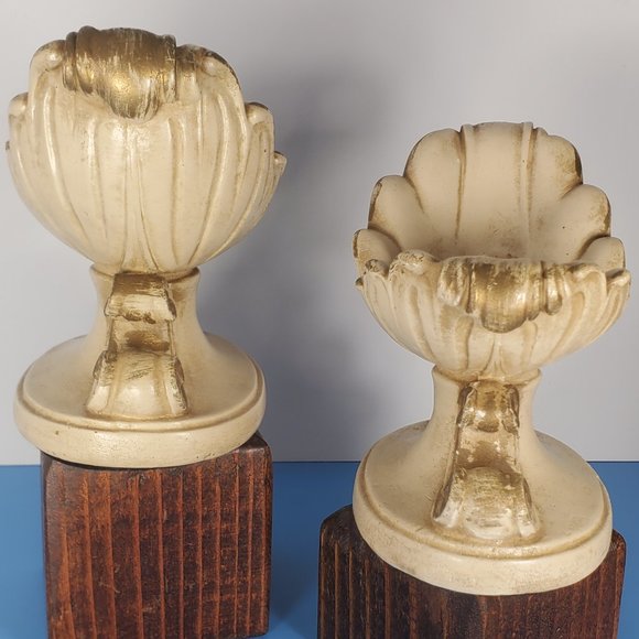 Two Circa 1957 Chicago Double Candle Stick Holders Chicago Universal Statuary - Picture 2 of 15